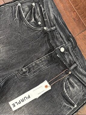 Purple Brand Black/Grey Jeans Men Size 40 (P001/ Slim Straight fit)